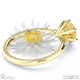 everlasting flower fynbos yellow lab grown diamond round solitaire engagement ring yellow gold with 9k yellow gold metal and round shape diamond
