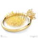 pincushion soltaire lab grown diamond engagement ring yellow gold with 18k yellow gold metal and round shape diamond