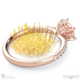 pincushion pave natural diamond engagement ring rose gold with 18k rose gold metal and round shape diamond