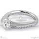 eternal soul sophisticated natural diamond engagement ring white gold with 18k white gold metal and round shape diamond