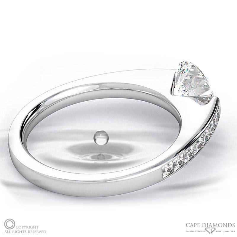 Eternal Soul Sophisticated Lab Grown Diamond Engagement Ring White Gold
