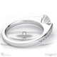 eternal soul sophisticated natural diamond engagement ring white gold with 18k white gold metal and round shape diamond