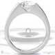 eternal soul sophisticated natural diamond engagement ring white gold with 18k white gold metal and round shape diamond