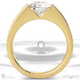 eternal soul sophisticated natural diamond engagement ring yellow gold with 18k yellow gold metal and round shape diamond