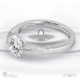 soul feathers lab grown diamond engagement ring white gold with 9k white gold metal and round shape diamond