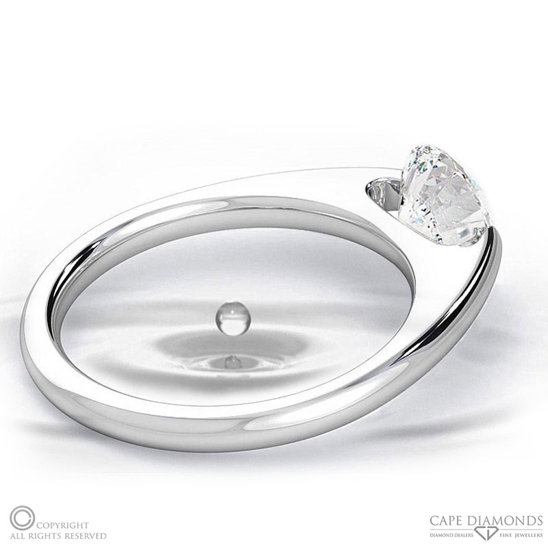 Soul Union Natural Diamond Engagement Ring White Gold