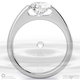 soul union natural diamond engagement ring white gold with 9k white gold metal and round shape diamond