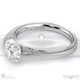 loving engraved soul natural diamond engagement ring white gold with 18k white gold metal and round shape diamond
