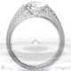 loving engraved soul natural diamond engagement ring white gold with 18k white gold metal and round shape diamond