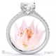 blushing bride pave cushion natural diamond engagement ring platinum with platinum metal and cushion shape diamond