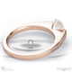 soul amore pavé natural diamond engagement ring rose gold with 18k rose gold metal and round shape diamond