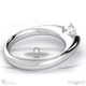 radiant soul charm natural diamond engagement ring white gold with 9k white gold metal and radiant shape diamond