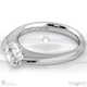 radiant soul charm natural diamond engagement ring white gold with 9k white gold metal and radiant shape diamond