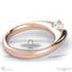 radiant soul charm lab grown diamond engagement ring rose gold with 18k rose gold metal and radiant shape diamond