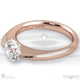 radiant soul charm lab grown diamond engagement ring rose gold with 18k rose gold metal and radiant shape diamond
