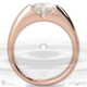 radiant soul charm lab grown diamond engagement ring rose gold with 18k rose gold metal and radiant shape diamond