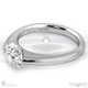 soul modern lab grown diamond engagement ring white gold with 9k white gold metal and round shape diamond