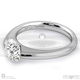 soul modern natural diamond engagement ring white gold with 9k white gold metal and round shape diamond
