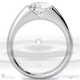 soul modern lab grown diamond engagement ring white gold with 9k white gold metal and round shape diamond