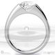 soul modern natural diamond engagement ring white gold with 9k white gold metal and round shape diamond