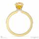 yellow lab grown diamond low hidden halo oval cut engagement ring yellow gold with 18k yellow gold metal and oval shape diamond