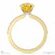 yellow natural diamond low hidden halo heart cut engagement ring yellow gold with 18k yellow gold metal and heart shape diamond
