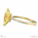 yellow lab grown diamond low hidden halo marquise cut engagement ring yellow gold with 9k yellow gold metal and marquise shape diamond