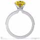 lady liberty yellow lab grown diamond round cut side stone engagement ring white gold with 9k white gold metal and round shape diamond