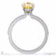 yellow lab grown diamond double hidden halo oval cut side stone engagement ring white gold with 18k white gold metal and oval shape diamond