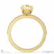 yellow lab grown diamond hidden halo side stone engagement ring yellow gold with 18k yellow gold metal and oval shape diamond
