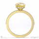 yellow natural diamond hidden halo round side stone engagement ring yellow gold with 9k yellow gold metal and round shape diamond