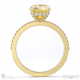 yellow natural diamond hidden halo round cut claw set side stone engagement ring yellow gold with 18k yellow gold metal and round shape diamond