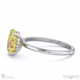 yellow natural diamond oval cut hidden halo engagement ring white gold with 9k white gold metal and oval shape diamond