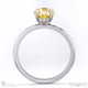 yellow natural diamond oval cut hidden halo engagement ring white gold with 9k white gold metal and oval shape diamond