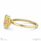 yellow lab grown diamond oval hidden halo solitare engagement ring yellow gold with 9k yellow gold metal and oval shape diamond