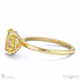 yellow natural diamond hidden halo oval claw set diamonds solitaire engagement ring yellow gold with 18k yellow gold metal and oval shape diamond
