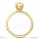 yellow natural diamond hidden halo oval claw set diamonds solitaire engagement ring yellow gold with 18k yellow gold metal and oval shape diamond