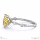 yellow lab grown diamond bubble drop oval cut engagement ring white gold with 18k white gold metal and oval shape diamond