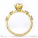 yellow lab grown diamond bubble drop oval cut engagement ring yellow gold with 9k yellow gold metal and oval shape diamond