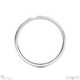 White Gold Half-Round Brushed 4mm Wide X 1.2mm Thick Gent’s Wedding Rings