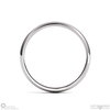 White Gold Half-Round Polished Comfort-Fit 4mm Wide Gents Wedding Rings