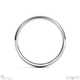 White Gold Half-Round Polished Comfort-Fit 4mm Wide Gents Wedding Rings
