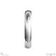 White Gold Half-Round Polished Comfort-Fit 4mm Wide Gents Wedding Rings