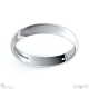 White Gold Half-Round Polished Comfort-Fit 4mm Wide Gents Wedding Rings