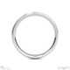 White Gold Most Popular Brushed 5mm X 1.1mm Men’s Wedding Bands