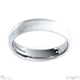 White Gold Most Popular Brushed 5mm X 1.1mm Men’s Wedding Bands