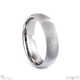 White Gold Best D-Shaped Brushed Comfort Fit 6 Mm X 1.3 Mm Men’s Wedding Rings