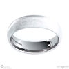 White Gold Best D-Shaped Brushed Comfort Fit 6 Mm X 1.3 Mm Men’s Wedding Rings