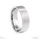 White Gold Flat Matte Comfort-Fit 7 Mm Wide Men’s Wedding Rings