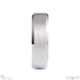 White Gold Best Polished Brushed Comfort-Fit Bevelled Men’s Wedding Rings